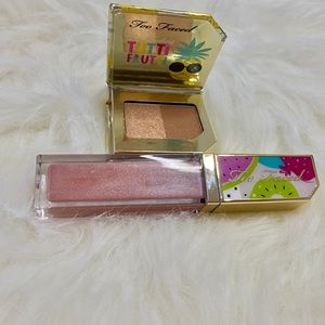 Too Faced Lip Gloss & Pineapple Sun Bronzer